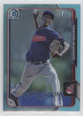 2015 Bowman Draft - Chrome - Sky Blue Refractor #96 - Triston McKenzie