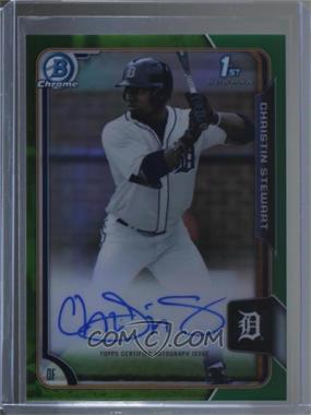 2015 Bowman Draft - Chrome Draft Pick Autographs - Green Refractor #BCA-CST - Christin Stewart /99 [Noted]