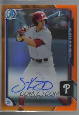 2015 Bowman Draft - Chrome Draft Pick Autographs - Orange Refractor #BCA-SK - Scott Kingery /25 [Noted]