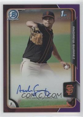 2015 Bowman Draft - Chrome Draft Pick Autographs - Purple Refractor #BCA-ASU - Andrew Suarez /250