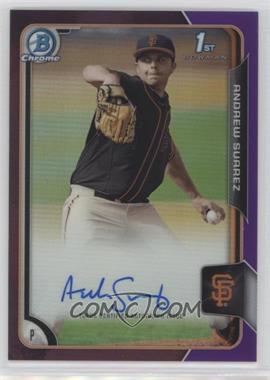 2015 Bowman Draft - Chrome Draft Pick Autographs - Purple Refractor #BCA-ASU - Andrew Suarez /250