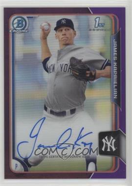 2015 Bowman Draft - Chrome Draft Pick Autographs - Purple Refractor #BCA-JK - James Kaprielian /250