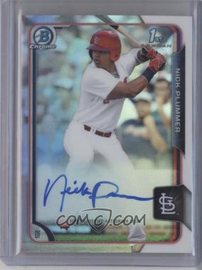 2015 Bowman Draft - Chrome Draft Pick Autographs - Refractor #BCA-NP - Nick Plummer