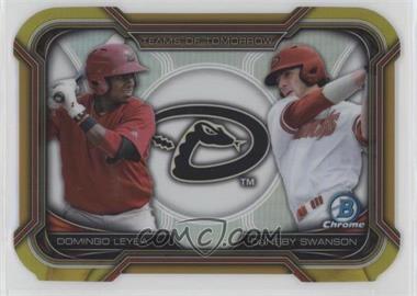 2015 Bowman Draft - Teams of Tomorrow Die-Cuts - Gold Refractor #TDC-2 - Dansby Swanson, Domingo Leyba /50