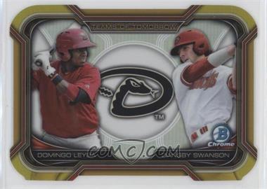 2015 Bowman Draft - Teams of Tomorrow Die-Cuts - Gold Refractor #TDC-2 - Dansby Swanson, Domingo Leyba /50