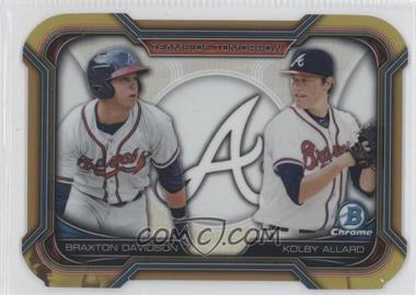 2015 Bowman Draft - Teams of Tomorrow Die-Cuts - Gold #TDC-13 - Kolby Allard, Braxton Davidson /50