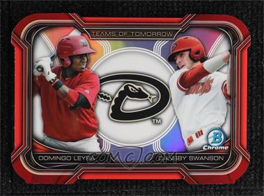 2015 Bowman Draft - Teams of Tomorrow Die-Cuts - Red #TDC-2 - Dansby Swanson, Domingo Leyba /5
