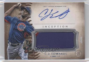 2015 Bowman Inception - Autographed Jumbo Patches #IAP-CE - C.J. Edwards /40