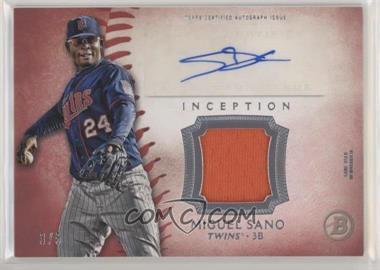 2015 Bowman Inception - Autographed Relics - Red #IAR-MS - Miguel Sano /5