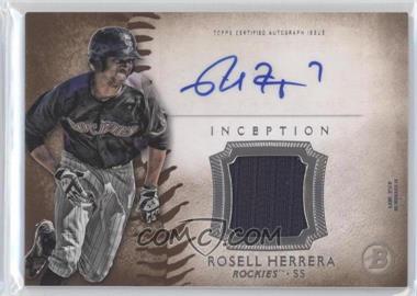 2015 Bowman Inception - Autographed Relics #IAR-RH - Rosell Herrera