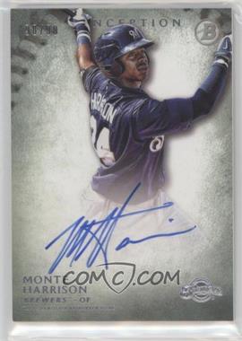 2015 Bowman Inception - Prospect Autographs - Green #PA-MH - Monte Harrison /99