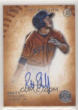 2015 Bowman Inception - Prospect Autographs - Orange #PA-BP - Brett Phillips /25