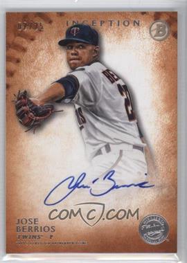 2015 Bowman Inception - Prospect Autographs - Orange #PA-JB - Jose Berrios /25