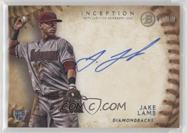 2015 Bowman Inception - Rookie Autographs - Gold #RA-JL - Jake Lamb /50