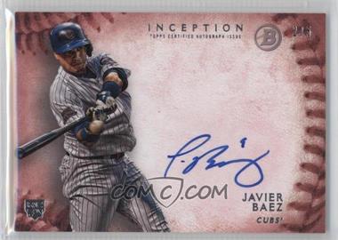 2015 Bowman Inception - Rookie Autographs - Red #RA-JB - Javier Baez /5