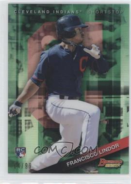 2015 Bowman's Best - [Base] - Green Refractor #3 - Francisco Lindor /99