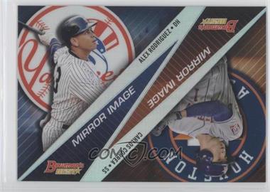 2015 Bowman's Best - Mirror Image #MI-9 - Carlos Correa, Alex Rodriguez