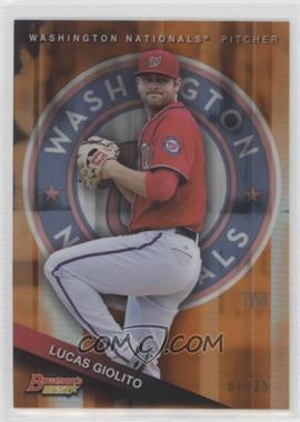 2015 Bowman's Best - Top Prospects - Orange Refractor #TP-25 - Lucas Giolito /25