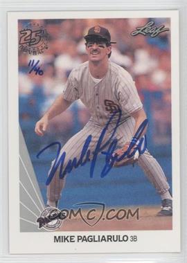 2015 Leaf 25th Baseball - 1990 Buyback Autos - Silver #320 - Mike Pagliarulo /40