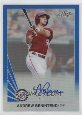 2015 Leaf 25th Baseball - Metal Auto - Blue #BA-AB2 - Andrew Benintendi /25