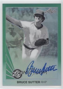 2015 Leaf 25th Baseball - Metal Auto - Green #BA-BS1 - Bruce Sutter /10