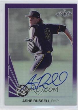 2015 Leaf 25th Baseball - Metal Auto - Purple #BA-AR1 - Ashe Russell /15