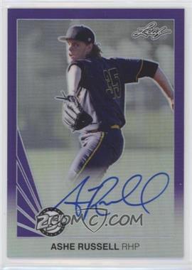 2015 Leaf 25th Baseball - Metal Auto - Purple #BA-AR1 - Ashe Russell /15