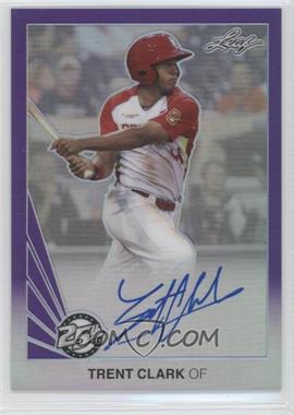 2015 Leaf 25th Baseball - Metal Auto - Purple #BA-TC1 - Trent Clark /15