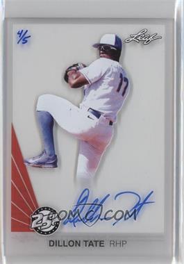 2015 Leaf 25th Baseball - Pure Auto - Red #A-DT1 - Dillon Tate /5