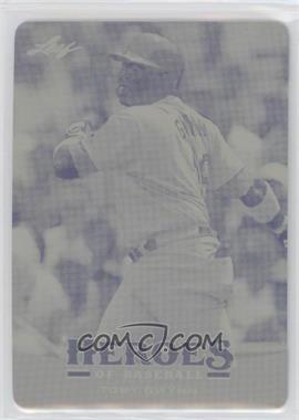 2015 Leaf Heroes of Baseball - [Base] - Printing Plate Yellow #55 - Tony Gwynn /1