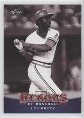 2015 Leaf Heroes of Baseball - [Base] #35 - Lou Brock