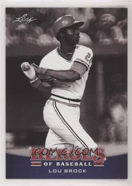 2015 Leaf Heroes of Baseball - [Base] #35 - Lou Brock