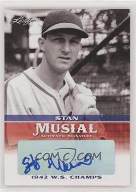 2015 Leaf Heroes of Baseball - Stan Musial Milestone - Autographs #MA-SM01 - Stan Musial