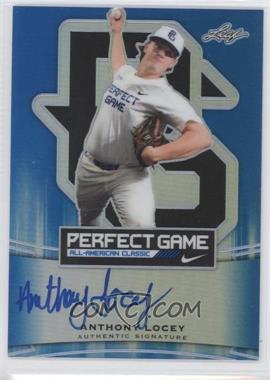 2015 Leaf Metal Draft - Perfect Game Metal - Blue Prismatic #BA-AL1 - Anthony Locey /25