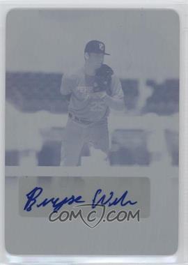 2015 Leaf Perfect Game National Showcase - Autographs - Printing Plate Cyan #PG-BW2 - Bryse Wilson /1