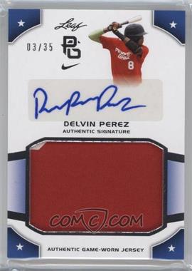 2015 Leaf Perfect Game National Showcase - Jersey Autographs - Silver #JA-DP1 - Delvin Perez /35