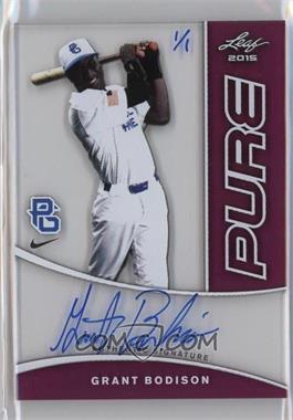 2015 Leaf Perfect Game National Showcase - Pure - Purple #PPG-GB1 - Grant Bodison /1