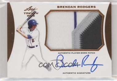 2015 Leaf Trinity - Patch Autographs - Bronze #PA-BR1 - Brendan Rodgers