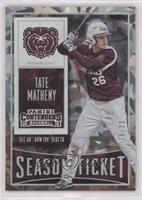 Season Ticket - Tate Matheny #/23