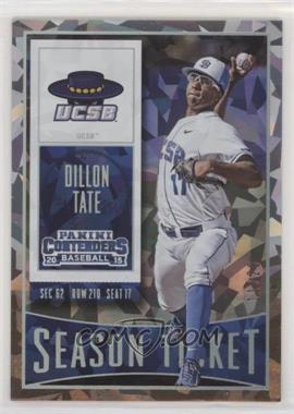 2015 Panini Contenders - [Base] - Season Ticket Cracked Ice #36 - Dillon Tate /23