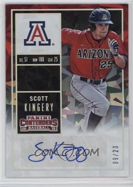 2015 Panini Contenders - College Ticket - Cracked Ice #20.3 - Scott Kingery (Running) /23