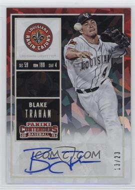 2015 Panini Contenders - College Ticket - Cracked Ice #24.2 - Blake Trahan (Dark Hat) /23