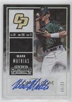 Mark Mathias (Fielding, Blue Ink) #/23