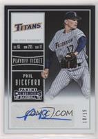 Phil Bickford (Jersey Number Visible) #/15