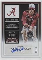 Mikey White (White Hat, Blue Ink) #/15