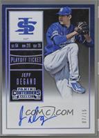 Jeff Degano (Jersey Number Obscured, Blue Ink) [Noted] #/15