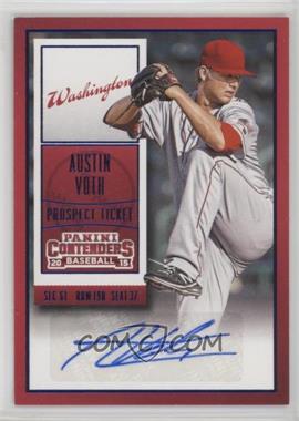 2015 Panini Contenders - Prospect Ticket - Blue Foil #11 - Austin Voth