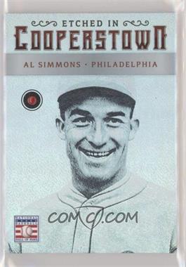 2015 Panini Cooperstown - Etched in Cooperstown - Gem Ruby #2 - Al Simmons /15