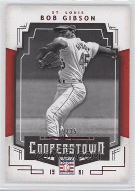 2015 Panini Cooperstown - HOF Chronicles - Red #13 - Bob Gibson /35