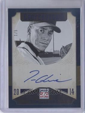 2015 Panini Cooperstown - HOF Signatures - Blue #44 - Tom Glavine /5